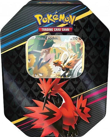 Crown Zenith — Galarian Zapdos Tin